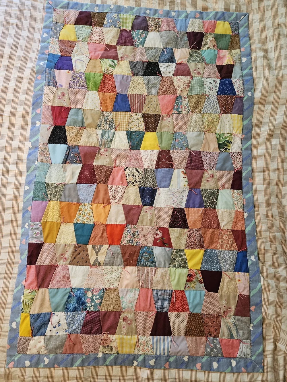 Handmade Multicolor Patchwork Quilt